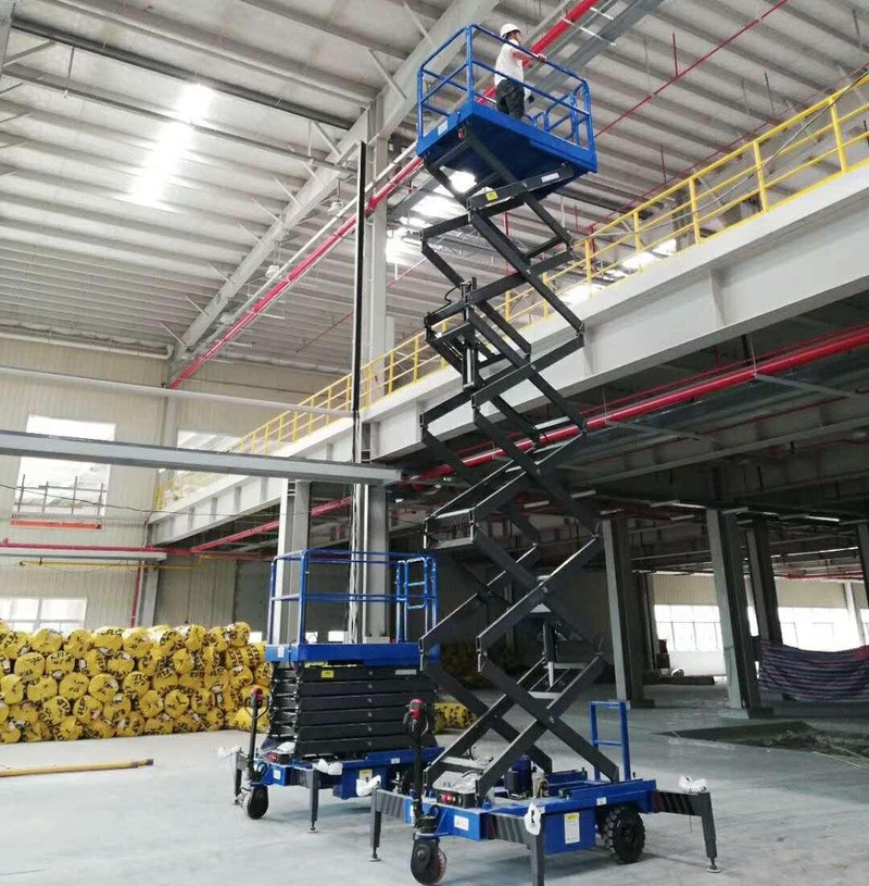 延边助力行走剪叉式高空作业平台